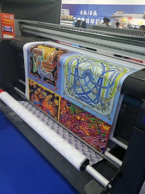 3.2m Bayraklı Pamuklu Kumaş Baskı Makinesi 1440dpi 380V