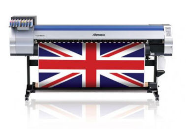 1800mm Süblimasyon Bayrağı Mimaki Tekstil Yazıcı ile Isıtıcı Makinesi Çift CMYK renk