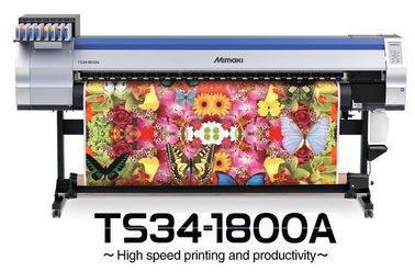 1800mm Süblimasyon Bayrağı Mimaki Tekstil Yazıcı ile Isıtıcı Makinesi Çift CMYK renk