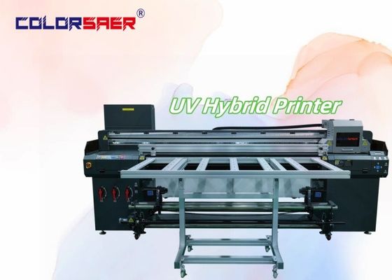 Dijital Yüksek Kaliteli Flatbed ve Roll to Roll UV Hibrit Yazıcı İşaret Baskı Makinesi