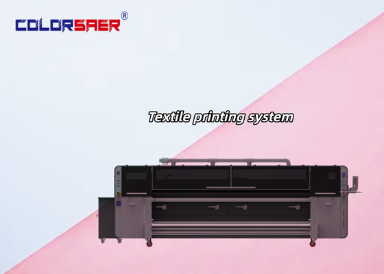 SAER Yüksek Kaliteli 3.2m Genişlikte Geniş Format Dijital Tekstil Baskı Makinesi Kumaş Yazıcı, 4 Adet KJ4B-QL Baskı Kafalı