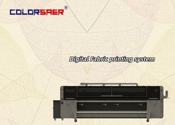 Endüstriyel Sınıf SAER Üretici Mürekkep Püskürtmeli Tekstil Baskı Sistemi Polyester ve Pamuklu Malzemeler için Yüksek Hızlı Kumaş Plotter