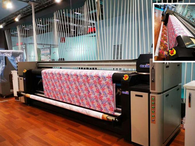 Pigment Mürekkep 3.2m Polyester Tekstil Baskı Makinesi 0